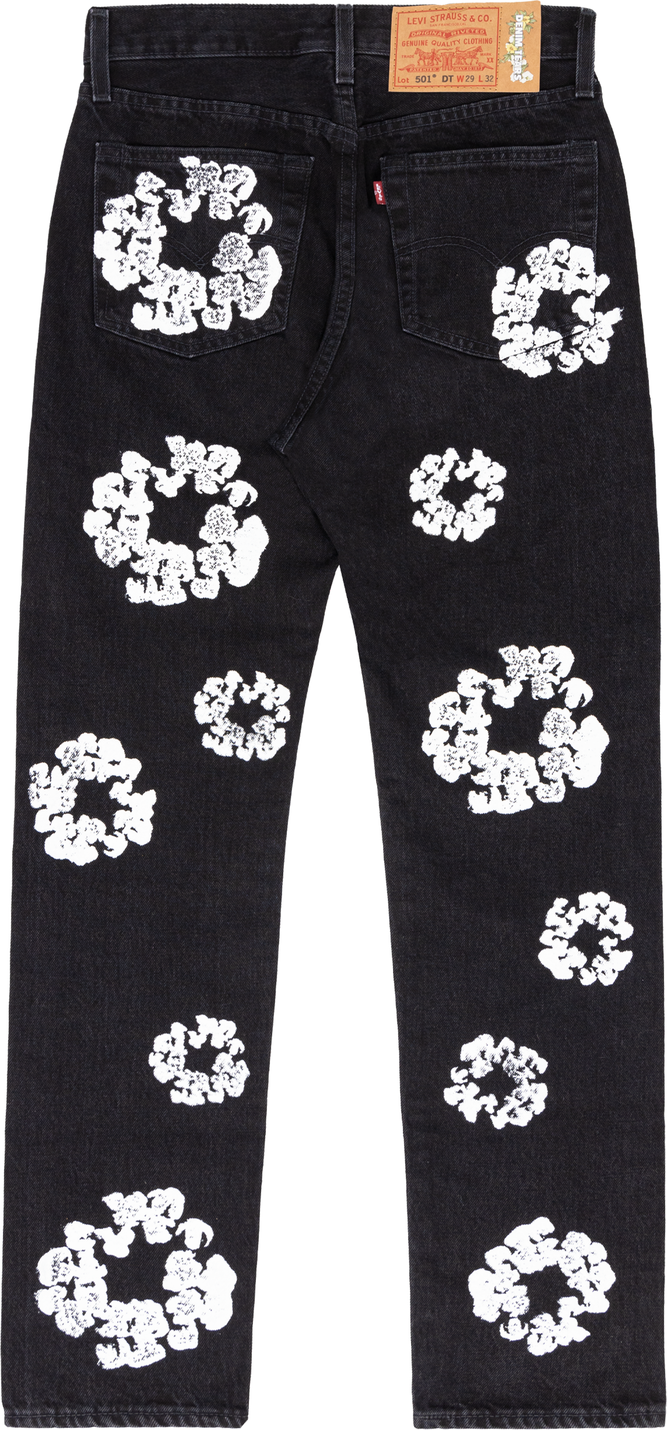 DENIM TEARS THE COTTON WREATH JEAN BLACK