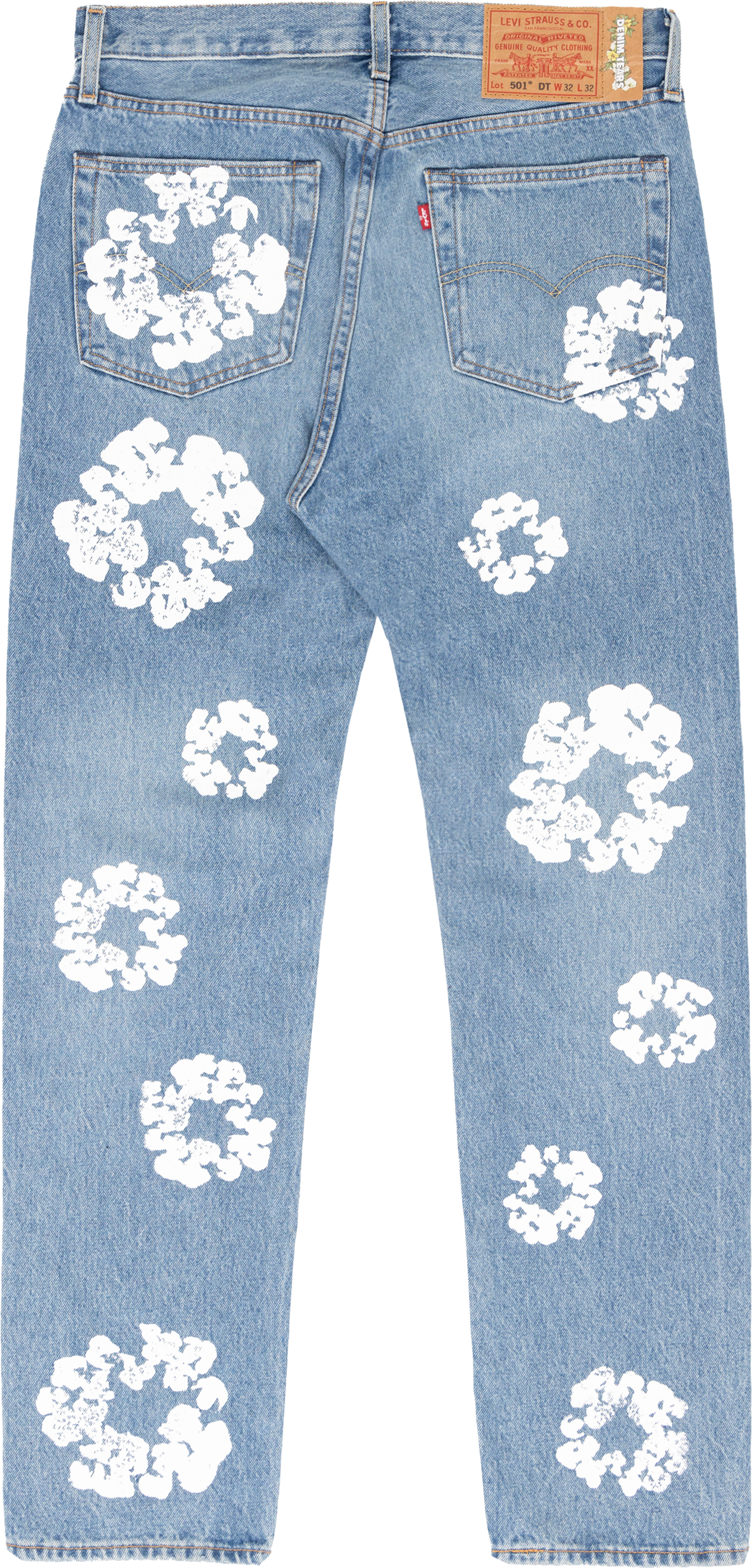 DENIM TEARS THE COTTON WREATH JEAN LIGHT WASH