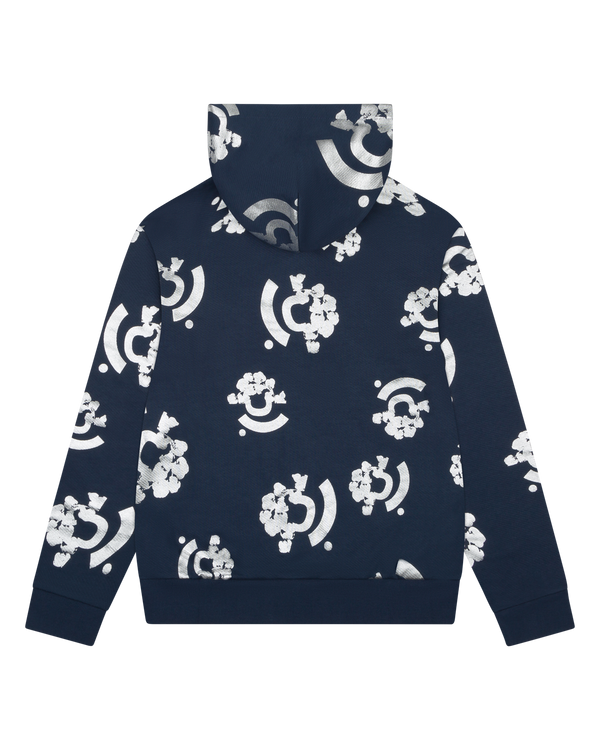 Denim Tears - Men's Bstroy Silver Print Hoodie - (Blue)