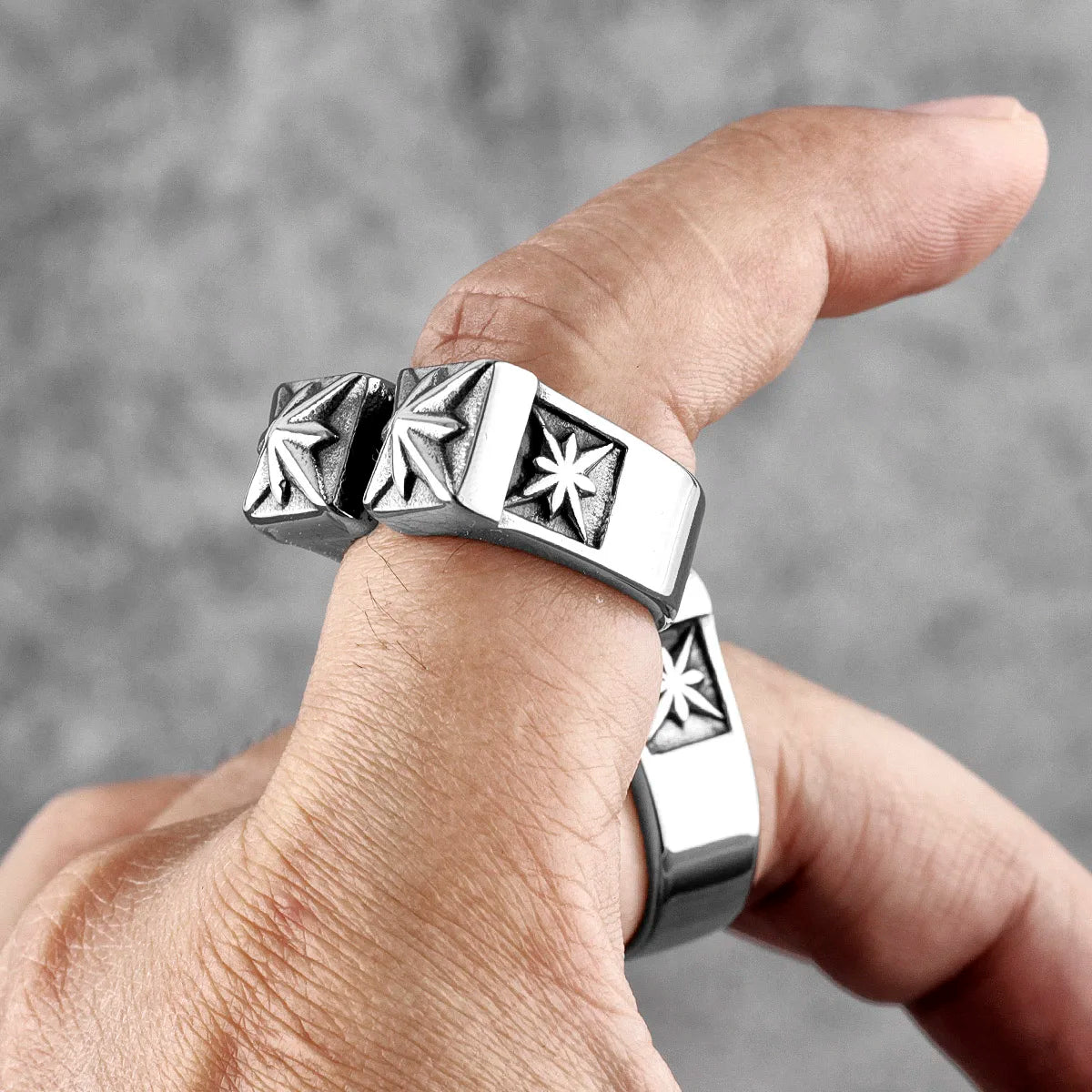 Vintage Gothic Flower Ring