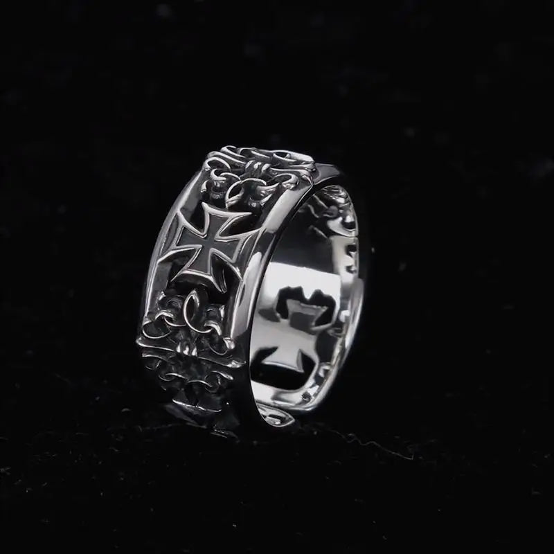 retro cross ring