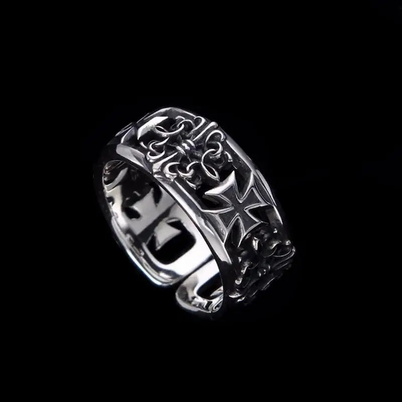 retro cross ring
