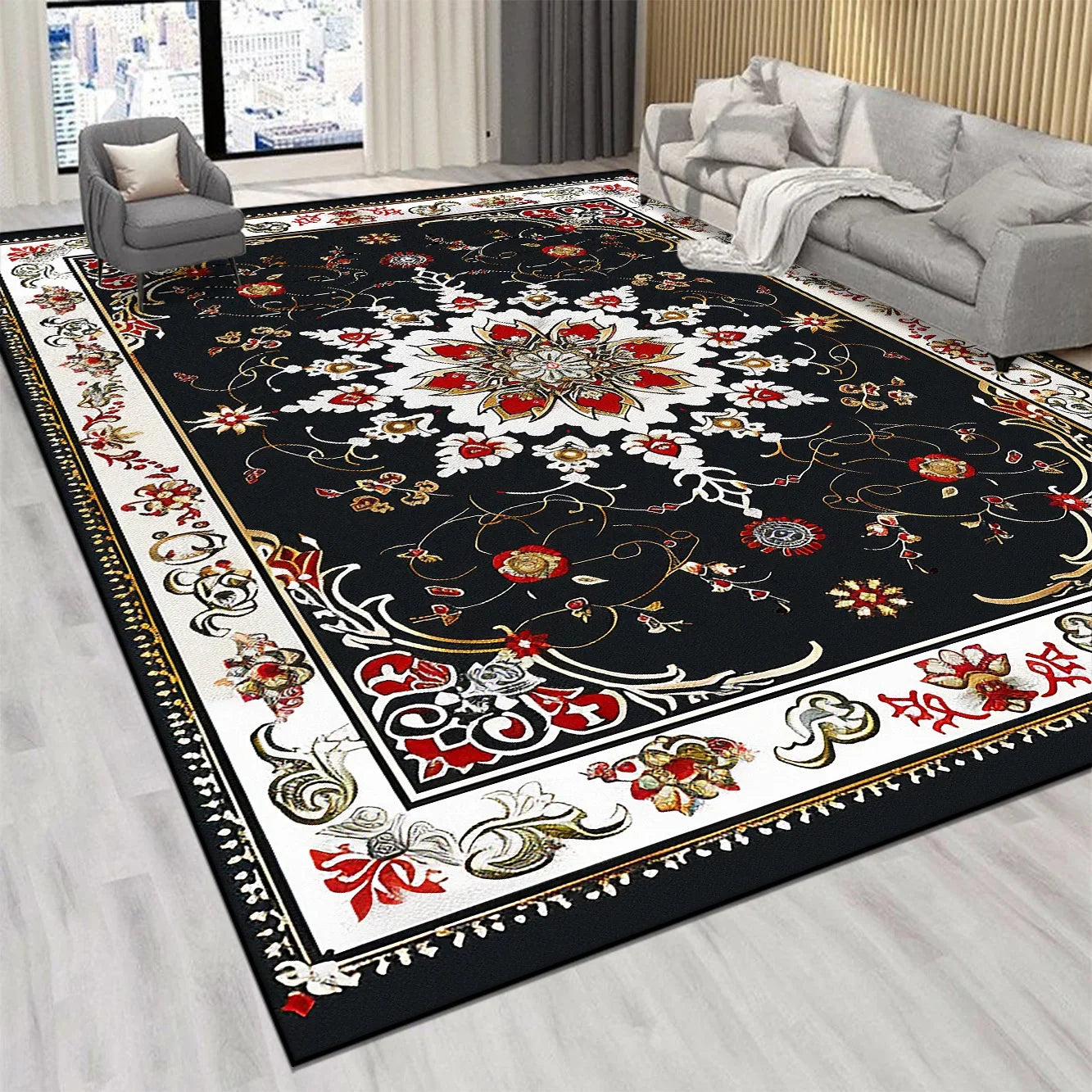 CELEB STUDIO Persian Luxury Red Millionaire Rug - Soft Luxurious
