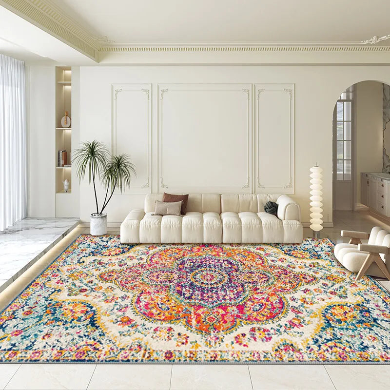 CELEB STUDIO Persian Living Room Large Crystal velvet Bohemian Rug