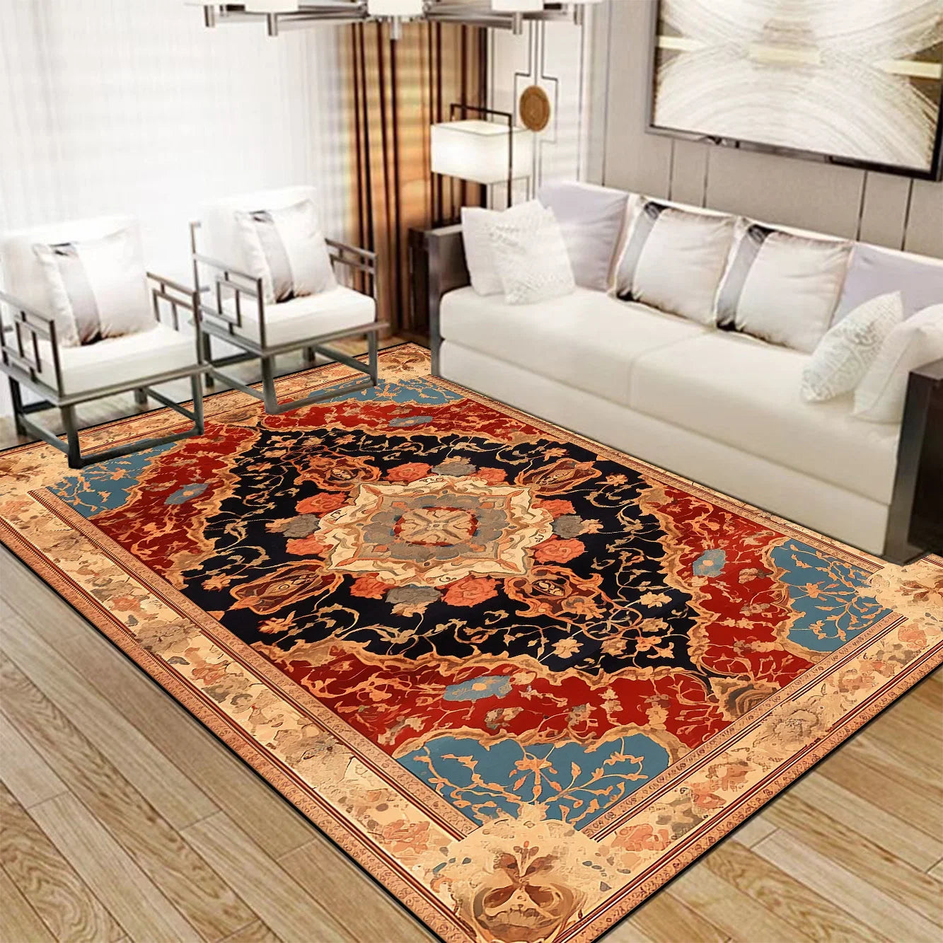 CELEB STUDIO Persian Luxury Red Millionaire Rug - Soft Luxurious