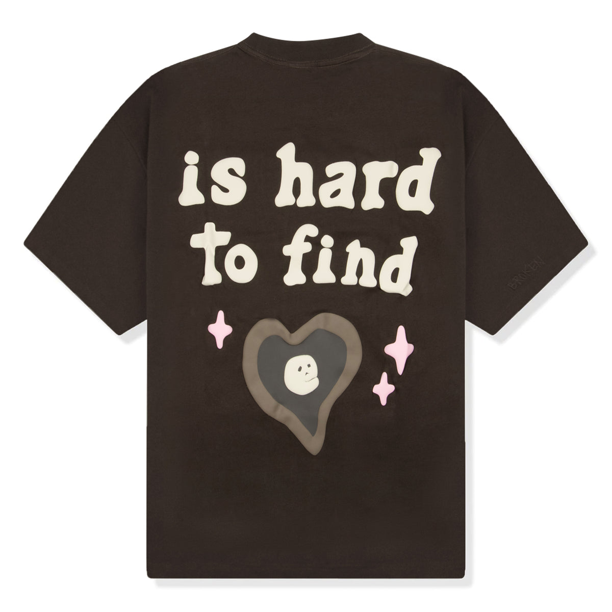 BROKEN PLANET 'TRUE LOVE' DARK BROWN T-SHIRT