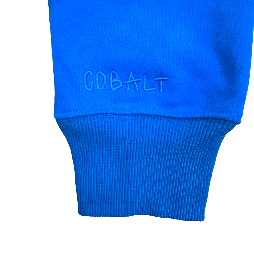 Broken Planet Market Monochrome Hoodie Cobalt Blue