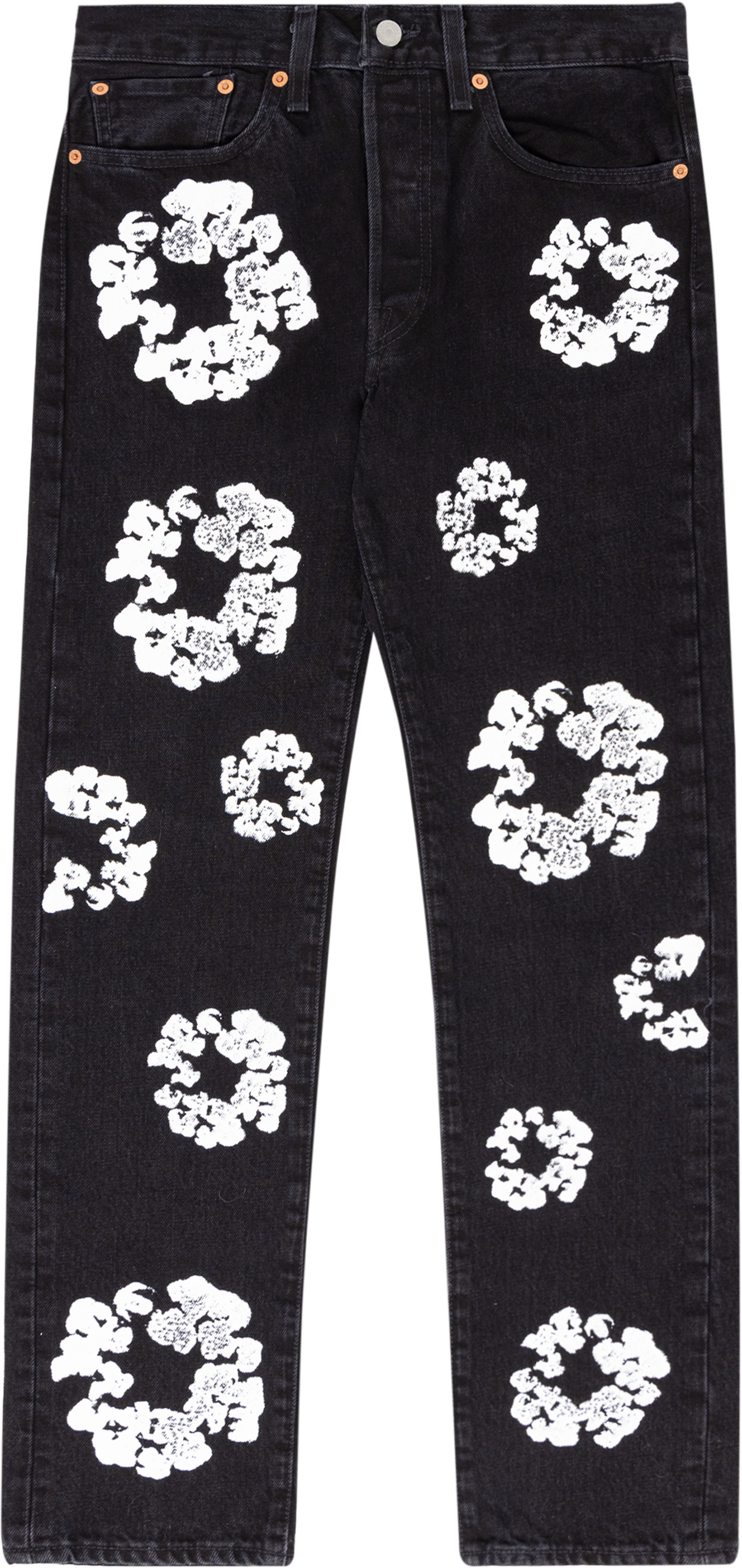 DENIM TEARS THE COTTON WREATH JEAN BLACK