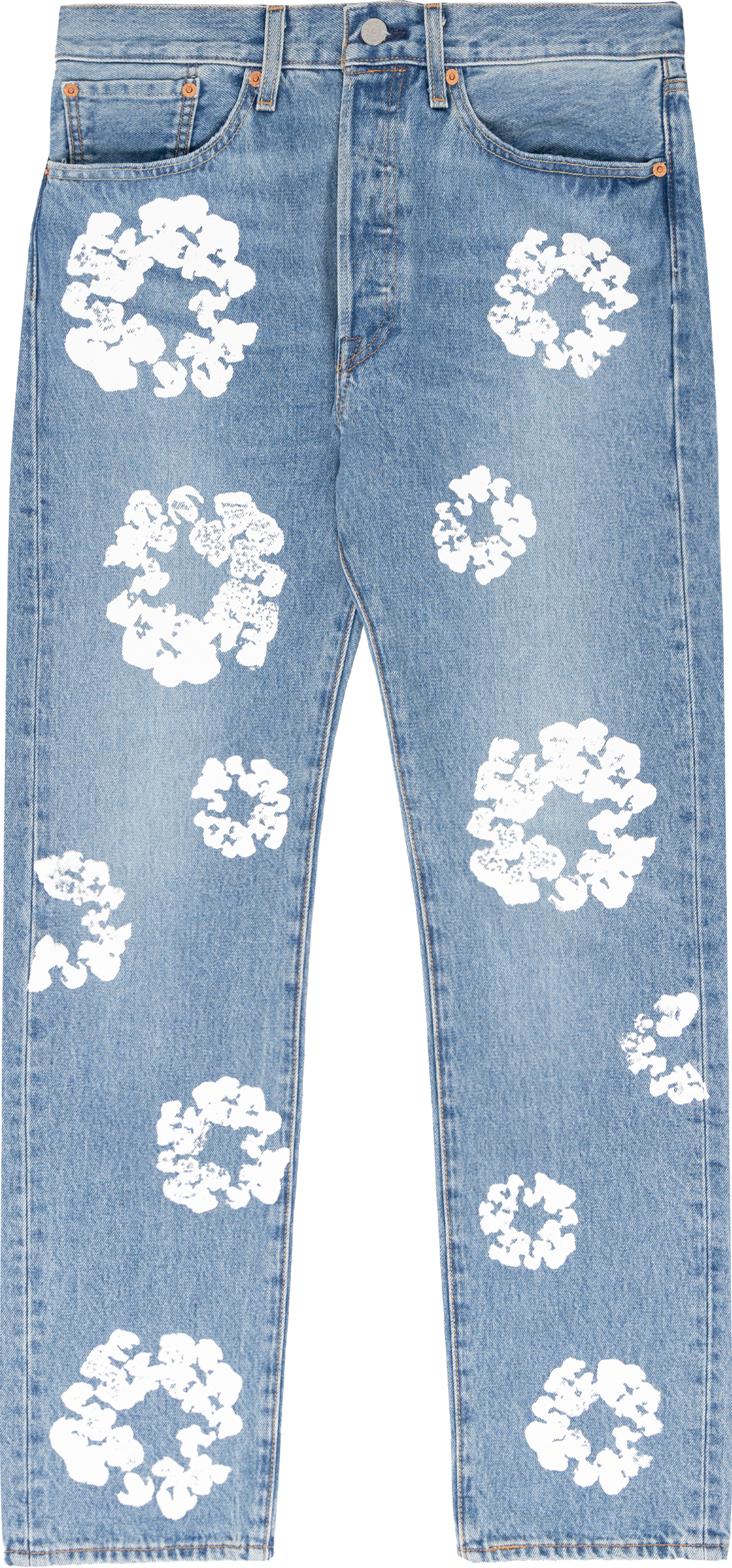 DENIM TEARS THE COTTON WREATH JEAN LIGHT WASH