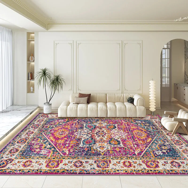 CELEB STUDIO Persian Living Room Large Crystal velvet Bohemian Rug