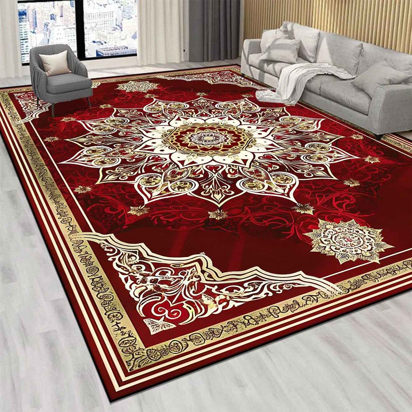 CELEB STUDIO Persian Luxury Red Millionaire Rug - Soft Luxurious
