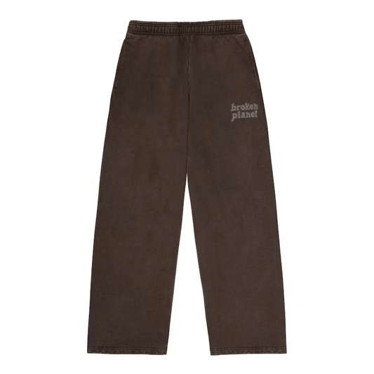 Broken Planet Wide Leg Sweatpants Washed Mocha Brown from Broken Planet Market