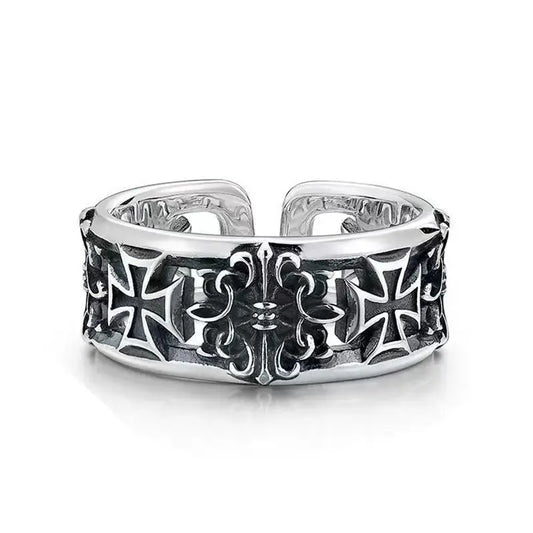 retro cross ring