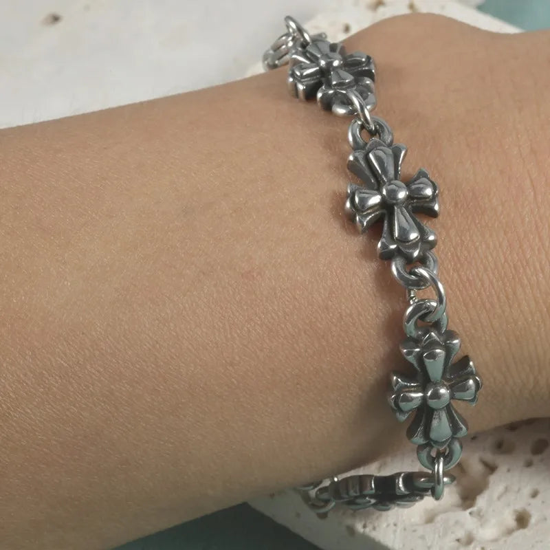 Retro Cross Bracelet